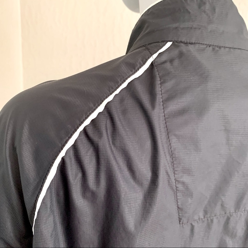 ADIDAS Golf Climaproof Windbreaker Jacket Lightweight Nylon Full Zip Black - Picture 10 of 16